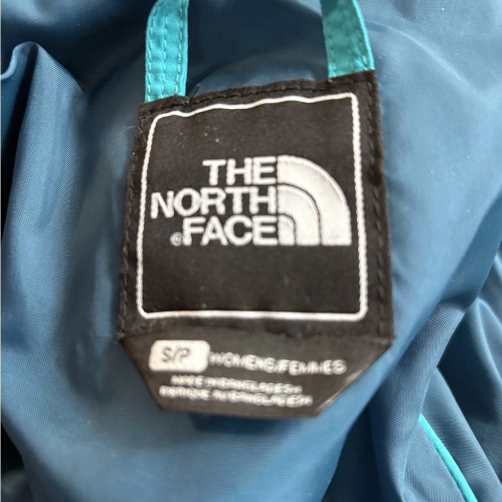 The North Face Blue Zip-Up Down Hooded Small Puffer Jacket - Picture 6 of 10